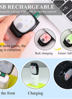 Generic Running Lights, 2-Pack Runners Reflective Safety Lights Running Gear, USB Rechargeable LED Lights, Clip-On Running Lights with Runners and Joggers for Camping Hiking Running Outdoor Adventures  - Image 2