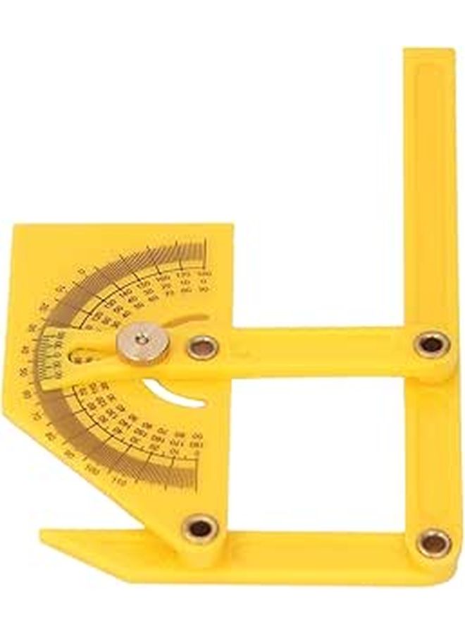 Adjustable Corner Angle Finder Protractor Brass Locking Nut For Construction Woodworking - Image 1