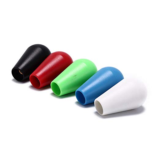 Arcity 2 Pcs Arcade Joystick Oval Bat Top Topper Knob Ball Top Handle Knob American Type Style Blue and Red for Zippy SANWA SEIMITSU Arcade1up Machine Console Cabinet New (HY-PJ092-2) - Image 5