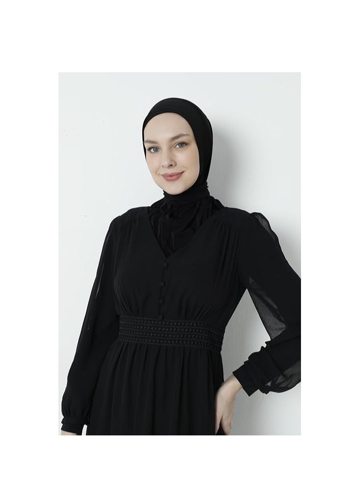 SYNSYB Solid Women's Muslin Hijab Sport Head Scarf Plain Under Scarf Muslimah Turban Cap Scarf Ramadan Accessory - Image 4