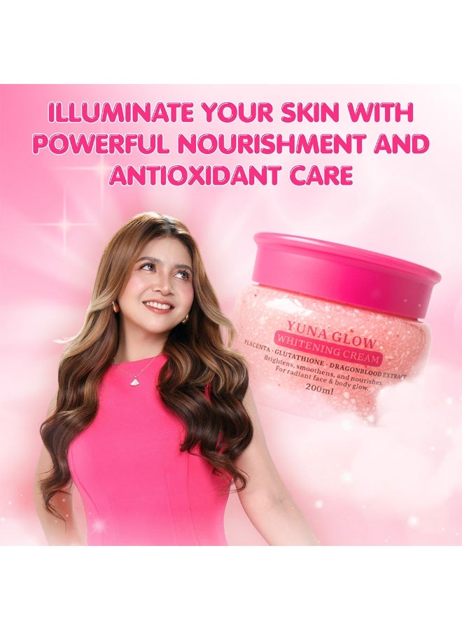 BMRS Yuna Glow Whitening Cream 200ml - Image 2