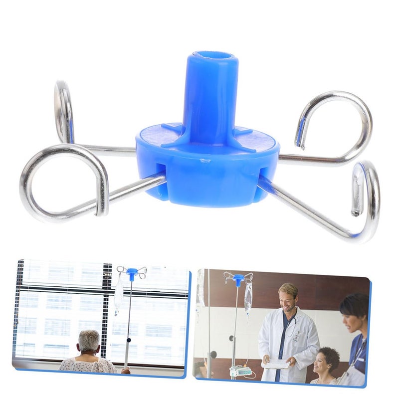 2Pcs Stainless Steel IV Infusion Stand Hook Rack For Hospital And Home Use - Image 5