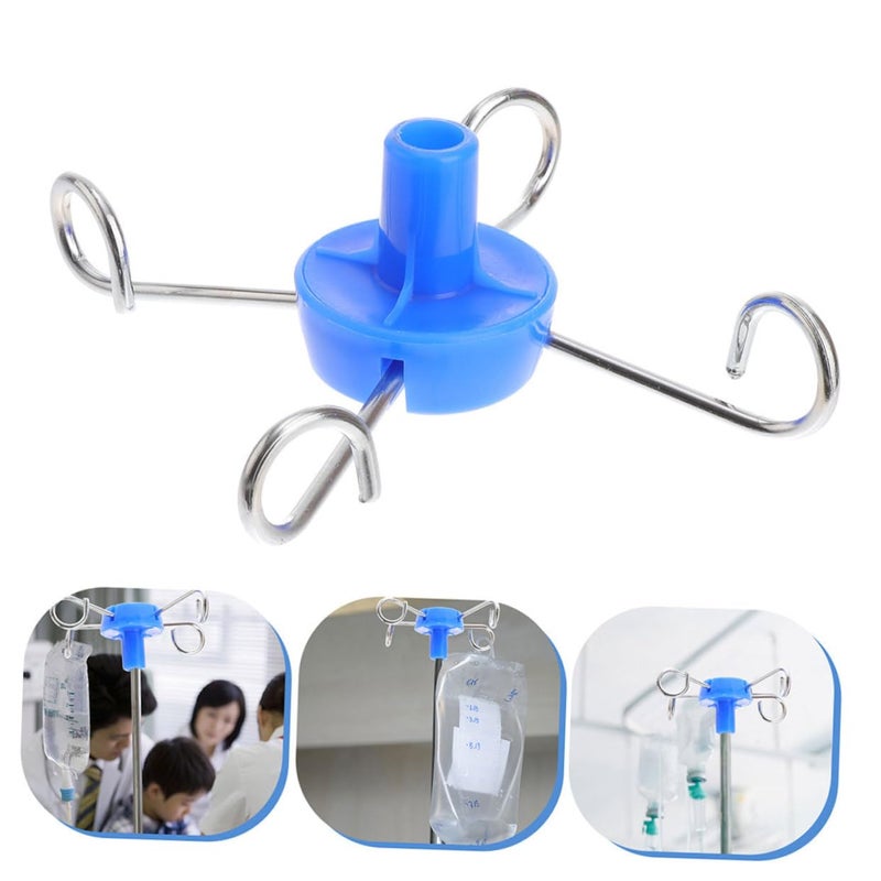 2Pcs Stainless Steel IV Infusion Stand Hook Rack For Hospital And Home Use - Image 4