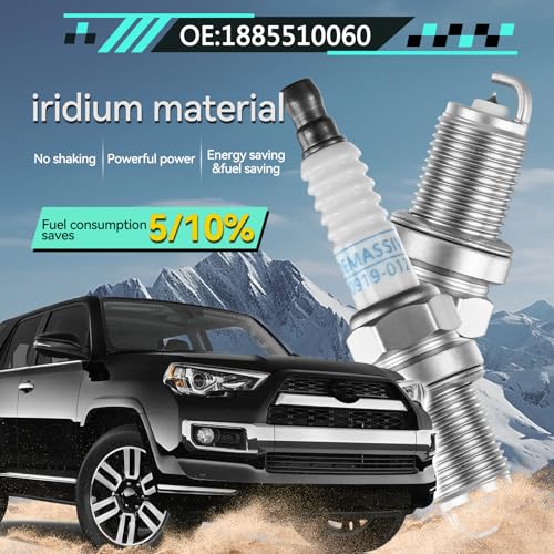 OEMASSIVE Iridium Spark Plug 1885510060 for Hyundai,4 PCS Spark Plugs Fit for Hyundai Accent 2012-2018,for Kia Cee'd Sportswagon 2012-2018,for Kia Cee'd Hatchback 2006-2012 Station Wagon 2007-2012 - Image 3