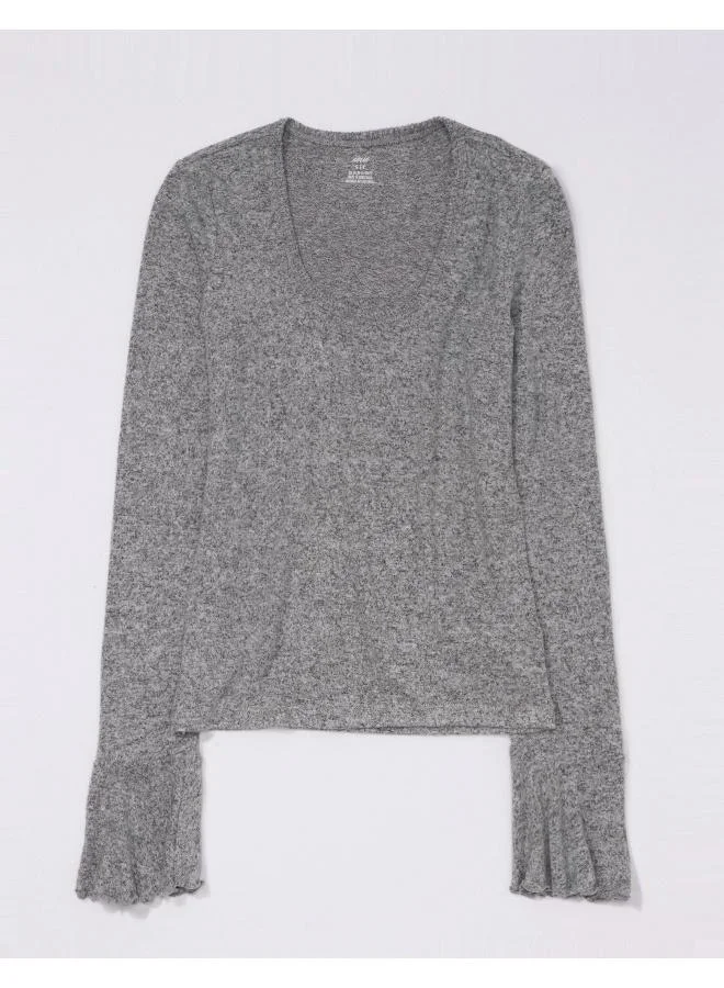 Aerie Scoop Neck Plush Top