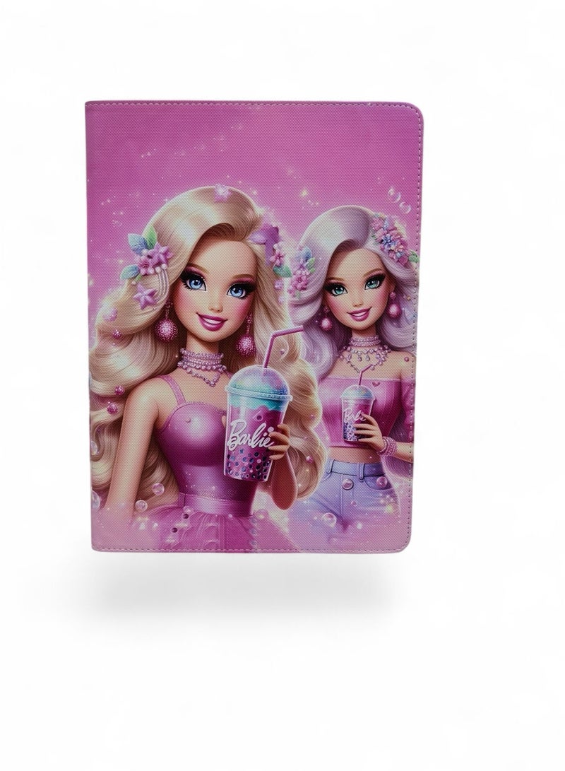 حافظة iPad 10.9 الجيل العاشر (2022) / iPad الجيل الحادي عشر A16 (2025) - غطاء نحيف مغناطيسي ثلاثي الطي مع حامل قلم رصاص، وخاصية السكون/التنشيط التلقائي، وحماية خفيفة الوزن ومقاومة للصدمات، باربي - Image 1