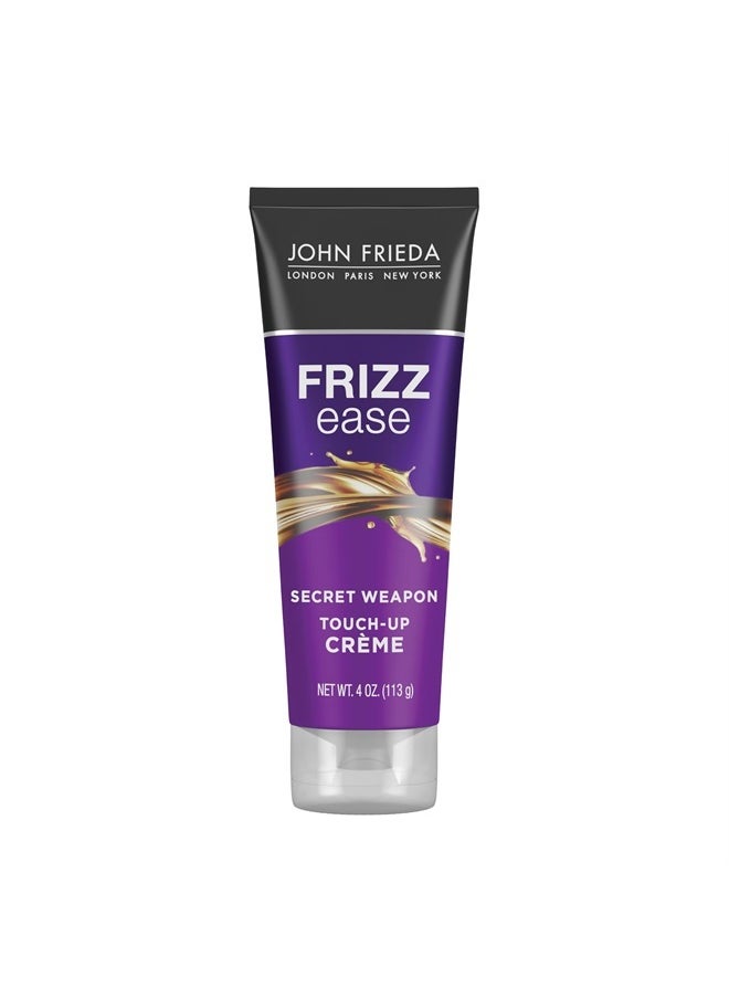 Frizz Ease Secret Weapon Anti-Frizz Styling Cream, Frizz Control Touch-Up Crème with Avocado Oil, Helps to Calm and Smooth Frizz-prone Hair, 4 Ounce