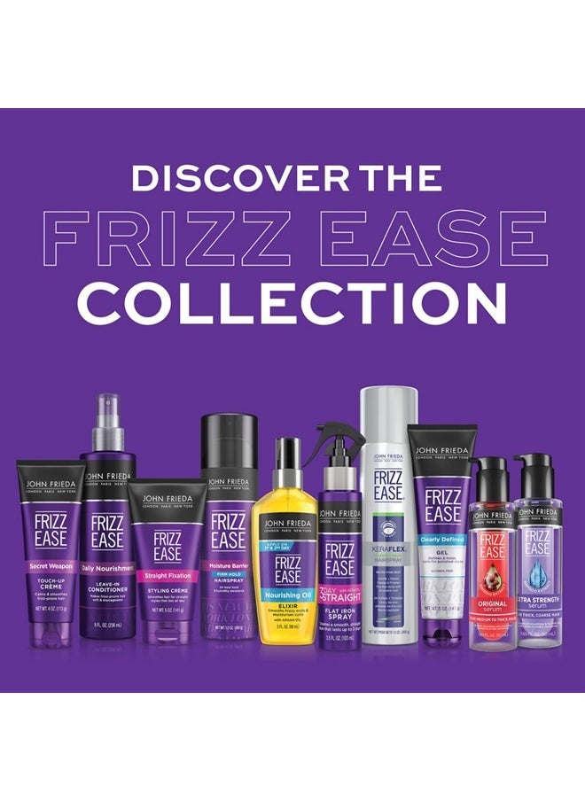 Frizz Ease Secret Weapon Anti-Frizz Styling Cream, Frizz Control Touch-Up Crème with Avocado Oil, Helps to Calm and Smooth Frizz-prone Hair, 4 Ounce