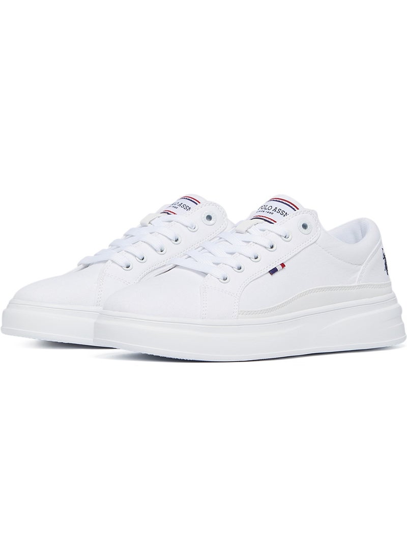 U.S. Polo Assn. Women's White Low-Top Sneakers - Stylish Lace-Up Design, Perfect for Casual Adventures  - Image 2