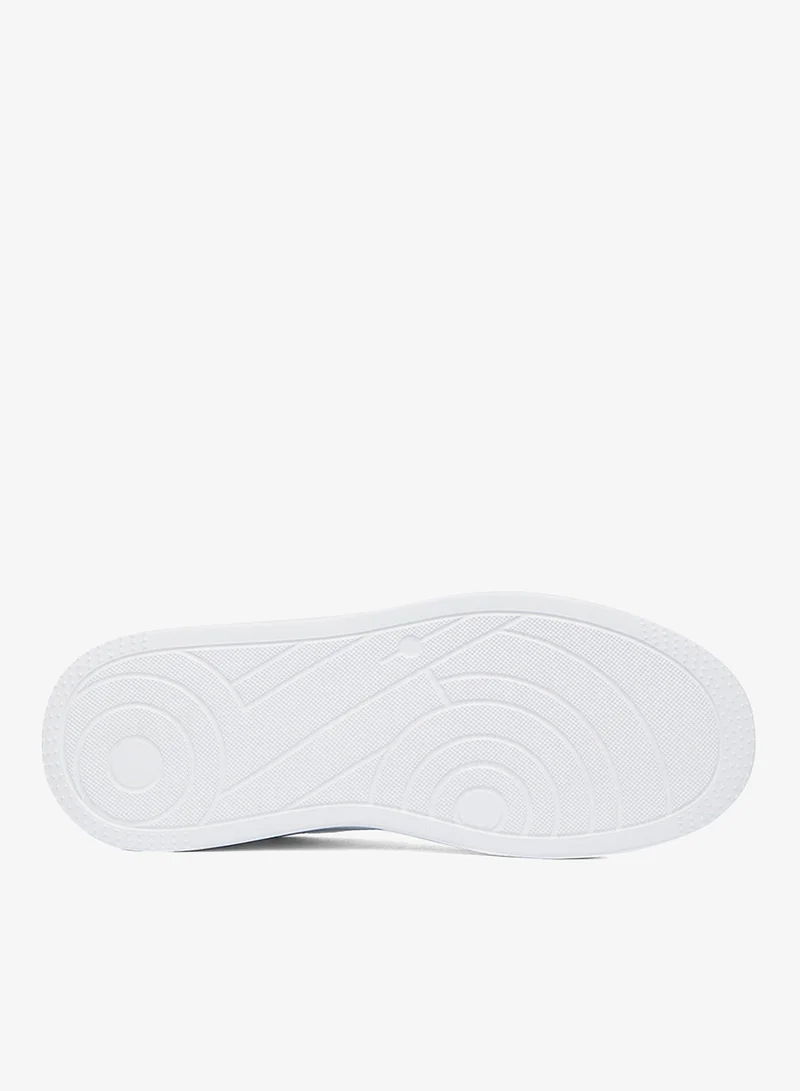 U.S. Polo Assn. White Women's White Low-Top Sneakers - Stylish Lace-Up Design Shoes, Perfect for Casual Adventures for Women | Best Price UAE