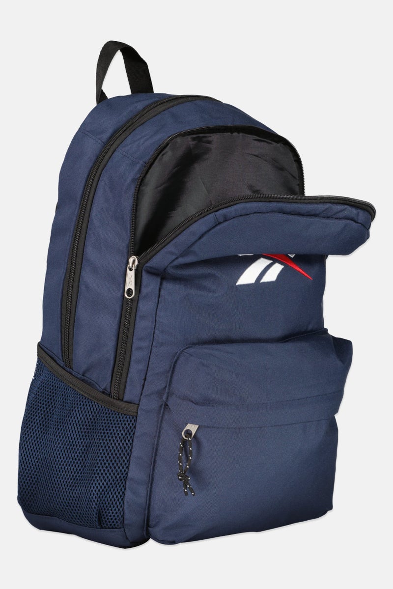 Reebok حقيبة ظهر خارجية للرجال بشعار مطرز، كحلي - Image 3