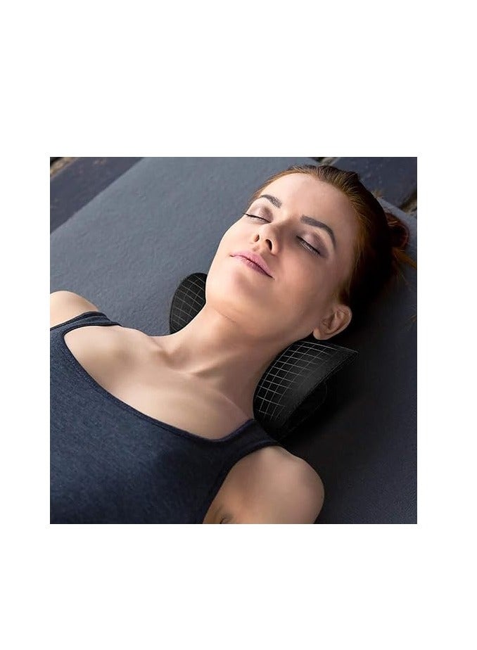 RESTCLOUD Neck and Shoulder Relaxer, Cervical Traction Device for TMJ Pain Relief and Cervical Spine Alignment, Chiropractic Pillow, Neck Stretcher (Black) - Image 3