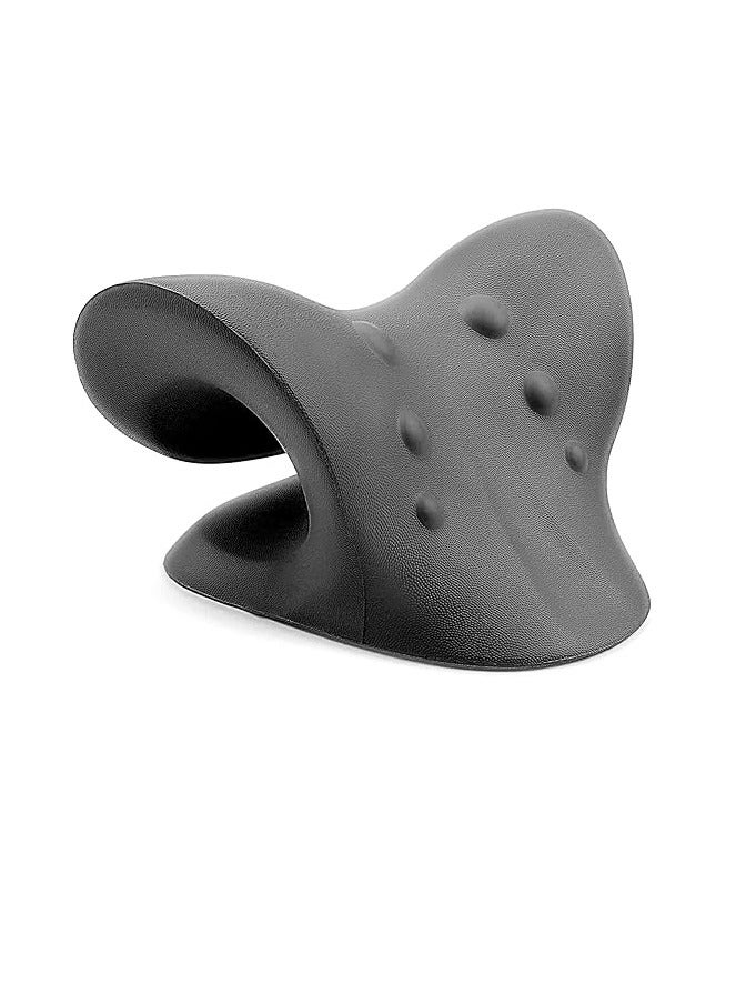 RESTCLOUD Neck and Shoulder Relaxer, Cervical Traction Device for TMJ Pain Relief and Cervical Spine Alignment, Chiropractic Pillow, Neck Stretcher (Black) - Image 5
