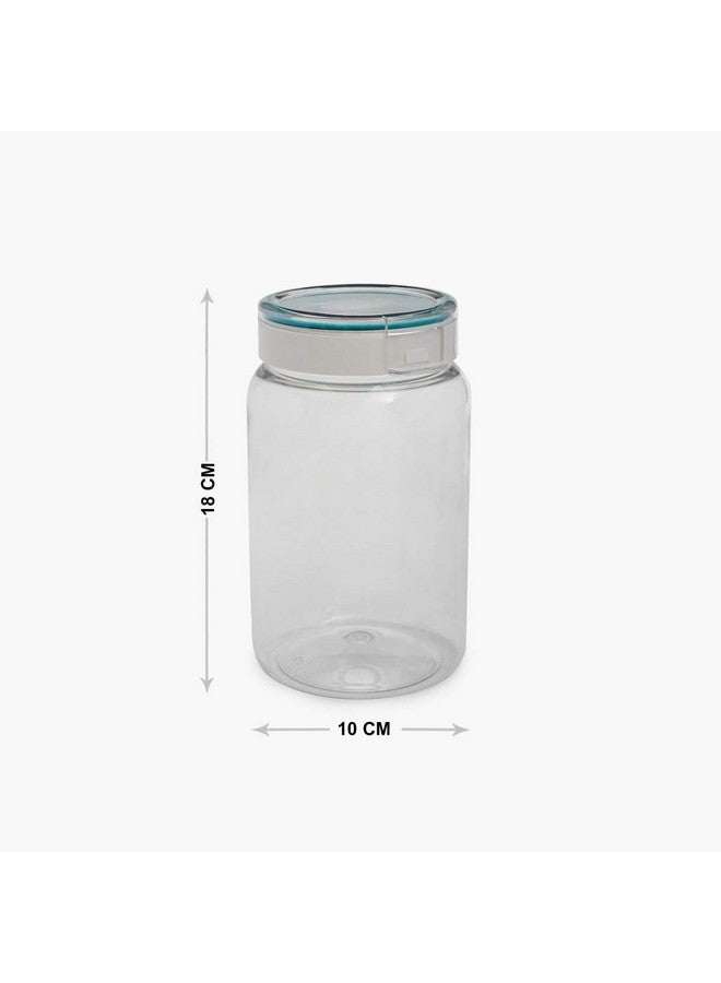 Home Centre Barbados Transparent Plastic Canisters- 6 pieces, Transparent - Image 4