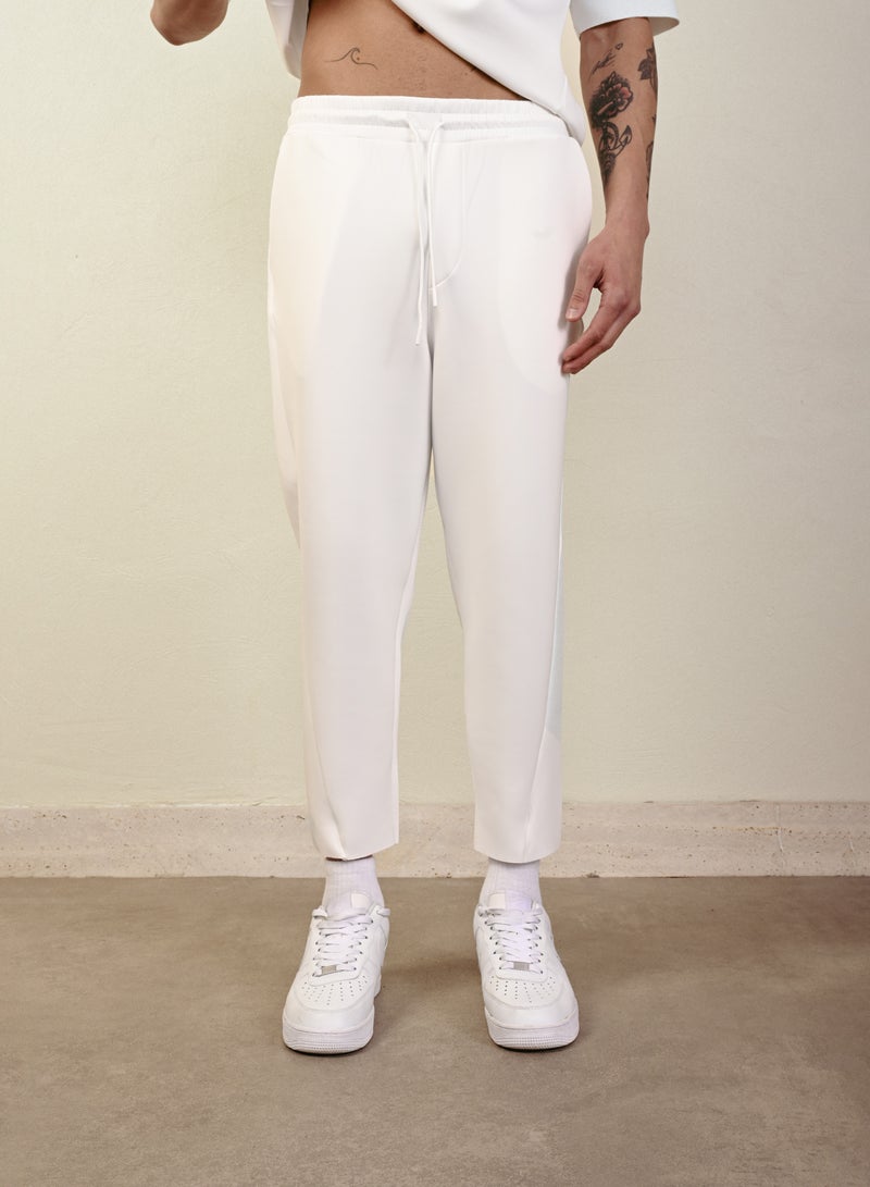Marrakech Drawstring Casual Pants for Men – White - Image 1
