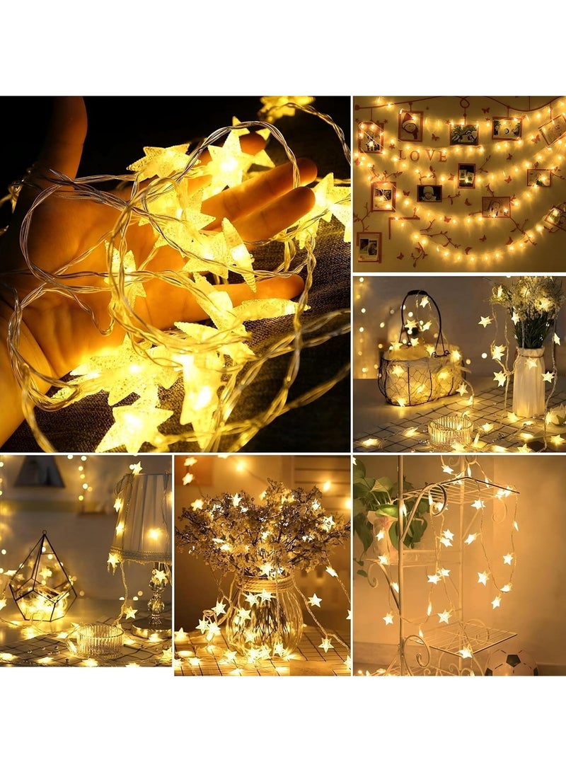 Versatile LED Star Lights - 10 Feet Waterproof String Lights with 20 Bright Bulbs, Perfect for Weddings, Ramadan Decorations, Creating Warm Atmosphere Indoor Outdoor (1 Star Branch) - Image 4