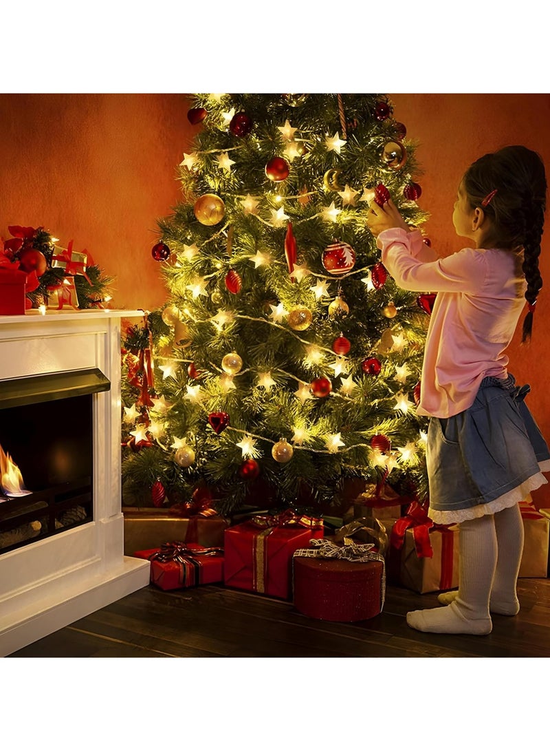 Versatile LED Star Lights - 10 Feet Waterproof String Lights with 20 Bright Bulbs, Perfect for Weddings, Ramadan Decorations, Creating Warm Atmosphere Indoor Outdoor (1 Star Branch) - Image 5