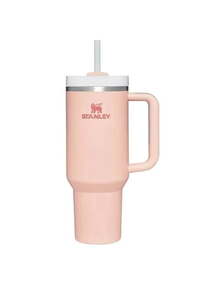 Stanley cup H2.0 Stainless Steel with Lid and Straw for Water Iced Tea,Coffee and Smoothie, pink ,40 oz - Image 1