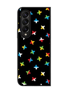 Rugged Black edge case for Samsung Galaxy Z Fold4 Slim fit Soft Case Flexible Rubber Edges Anti Drop TPU Gel Thin Cover - Twofaced Ex's