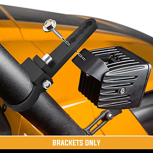 Wsays 1.75'' Custom Side Roll Cage Bull Bar Clamps LED Light Mount Bracket Compatible with Ranger RZR Ace General Fit Arctic Cat YXZ Teryx ATV UTV - Image 5