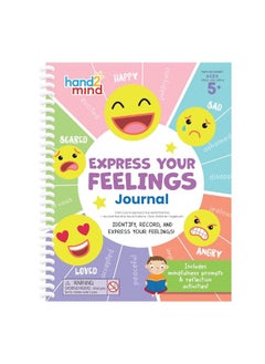 hand2mind hand2mind Express Your Feelings Journal, Emotions Journal for Kids with Feelings Wheel, Social Emotional Books for Kids, Growth Mindset for Kids, Mindfulness for Kids, Calm Down Corner Supplies  - Image 1