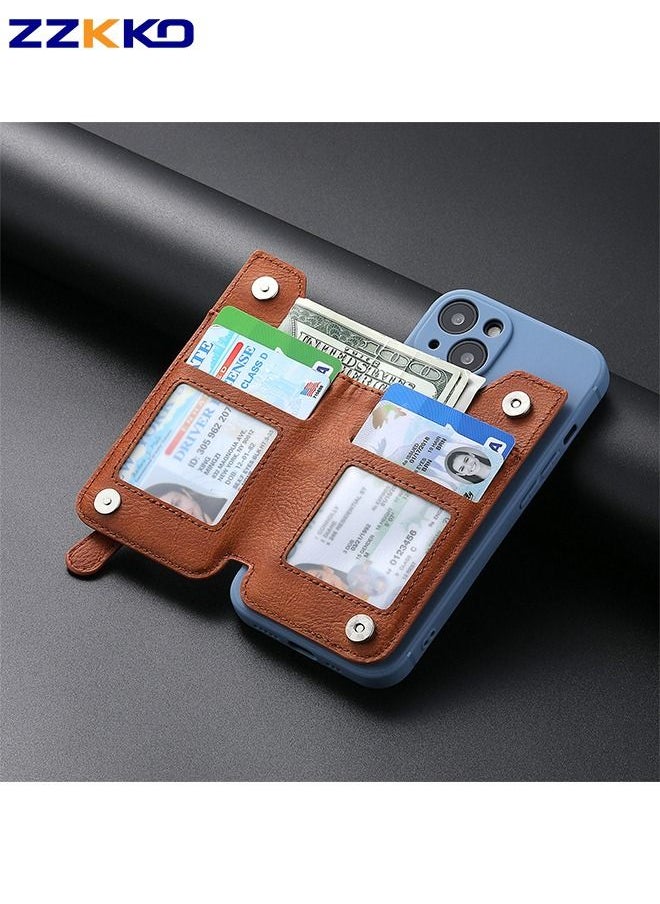 ZZKKO - New Creative Multifunctional Coin Purse with Zipper PU High Quality Card Holder Can Be Used as Mobile Phone Holder - Image 1