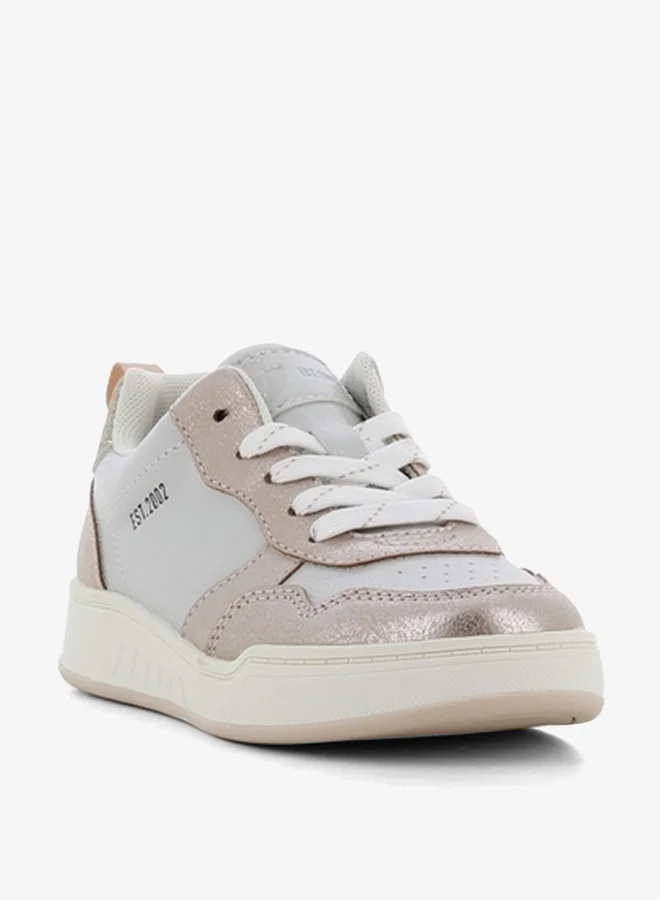 SJ Girls' Panelled Lace-Up Sneakers