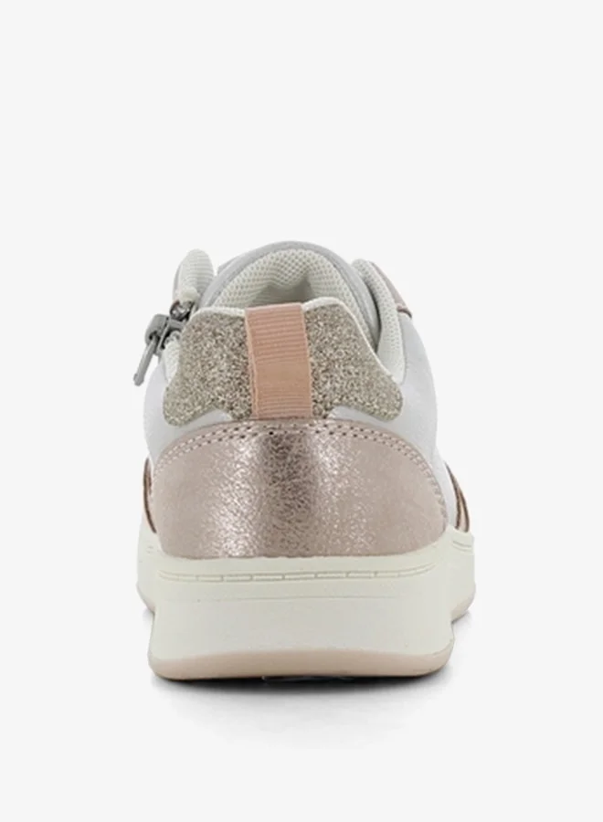 SJ Girls' Panelled Lace-Up Sneakers