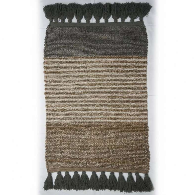Pan Home سجادة جوت وقطن مصنوعة يدويًا - طبيعية - Image 3