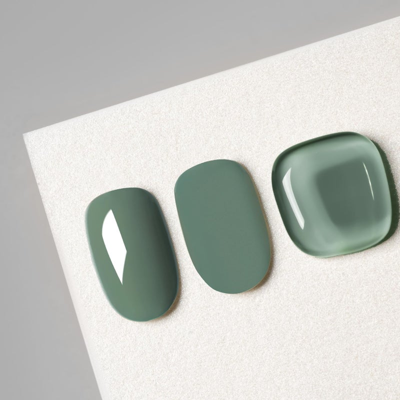 MAYCHAO 15ML Sage Green Gel Nail Polish 1Pc Green Gel Polish Soak Off UV LED Nail Polish Nail Art Starter Manicure Salon DIY at Home, 0.5 OZ - Image 4