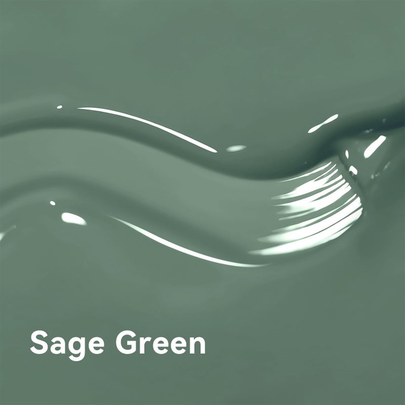 MAYCHAO 15ML Sage Green Gel Nail Polish 1Pc Green Gel Polish Soak Off UV LED Nail Polish Nail Art Starter Manicure Salon DIY at Home, 0.5 OZ - Image 5