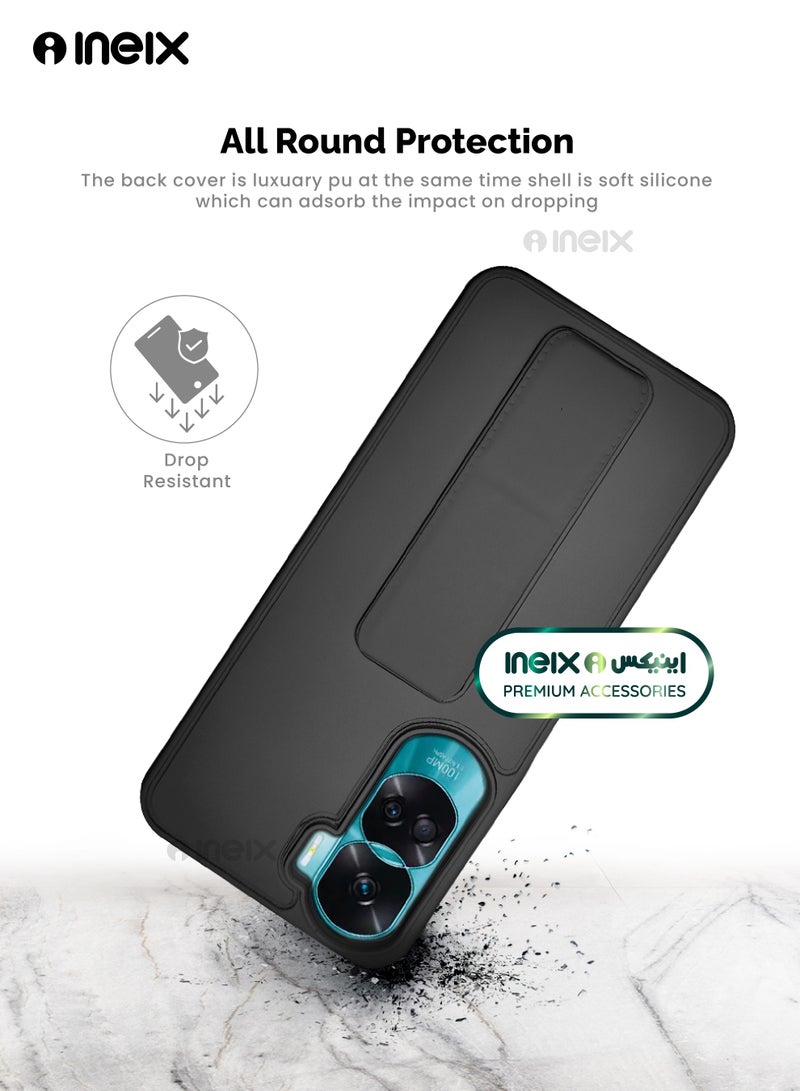 إينيكس جراب حماية 3 في 1 مغناطيسي ذو مسند للهاتف هونر 90لايت-أسود - Image 5