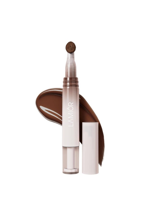 LAMIOR Hydrating Lip Gloss Stain, 2-in-1 Ultra Glossy Shine & Long-Lasting | Lip Tint, Non-Sticky Lightweight High Pigment, Peptide, Astaxanthin & Kakadu Plum Infused, Vegan Cruelty Free(Cocoa Quench) - Image 1