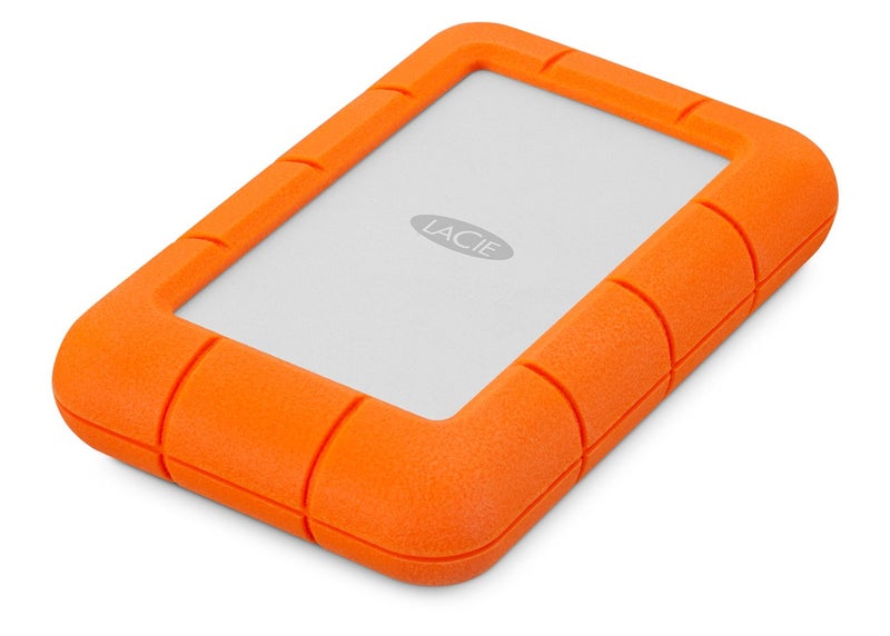 LaCie Rugged 5TB Portable External HDD - USB 3.0/2.0 Compatible, Shock/Dust/Rain Resistant for Mac & PC, Orange, Grey - Image 1