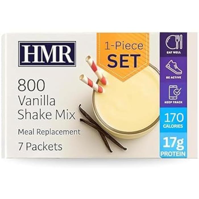 HMR 800 Shake Meal Replacement Mix | Vanilla Shake Powder to Support Healthy Weight Loss | 17g of Protein | Easy to Make | Low Calorie Food | Triple Pack, 7 Servings - Image 1