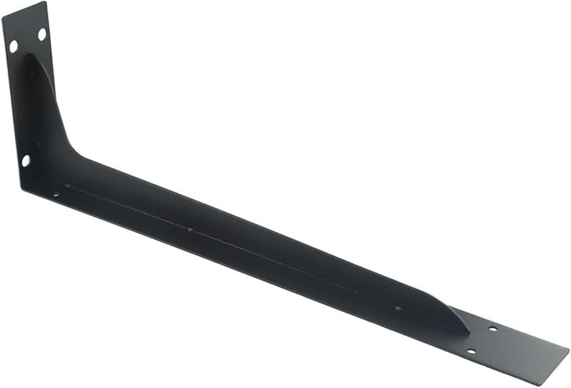 Heavy Duty Black Iron Mantel Brackets For Large Floating Shelves 18 Inch Rust Inhibitor Coating - Image 4