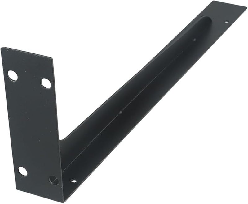 Heavy Duty Black Iron Mantel Brackets For Large Floating Shelves 18 Inch Rust Inhibitor Coating - Image 5