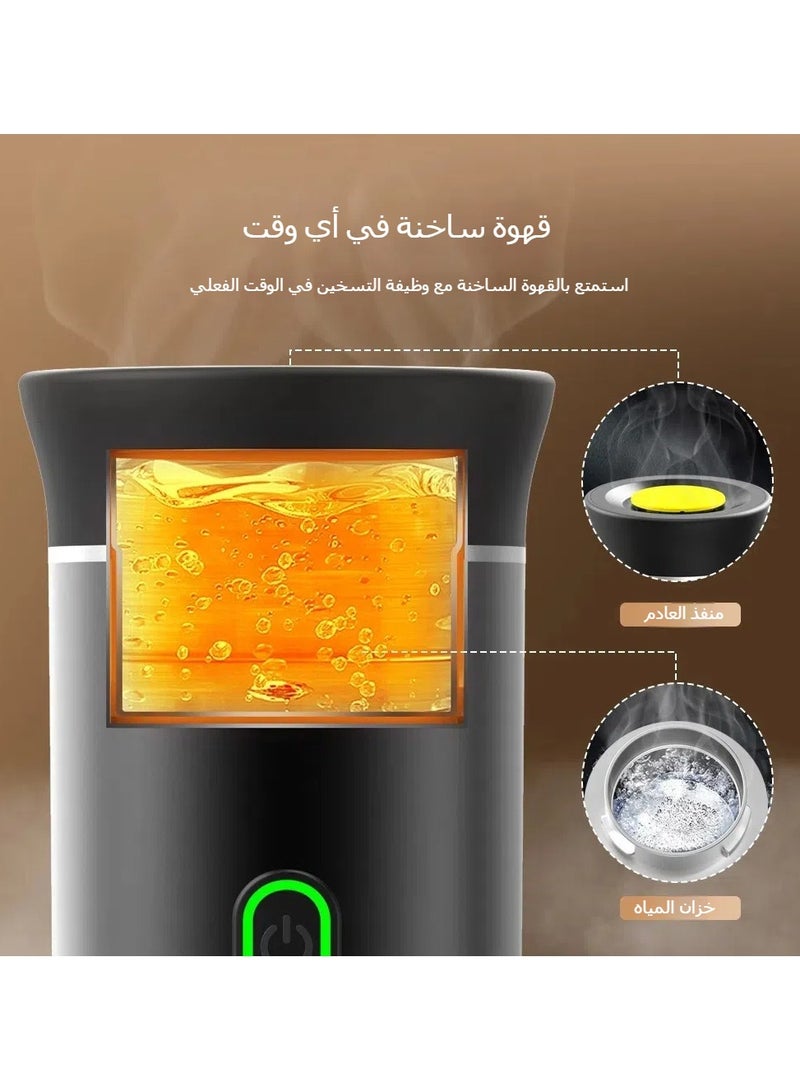 عام آلة إسبريسو المحمولة على شكل كبسولة، آلة قهوة كهربائية صغيرة تعمل بكفاءة تسخين لاسلكية مضخة حرارية. - Image 3