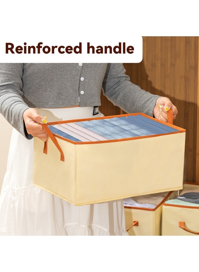 VUSIGN Large PU Leather Storage Box – 44x25x20 cm, Foldable Fabric Organizer for Clothes, Blankets & Accessories – Durable, Stylish & Space-Saving – Model VS537 - Image 5