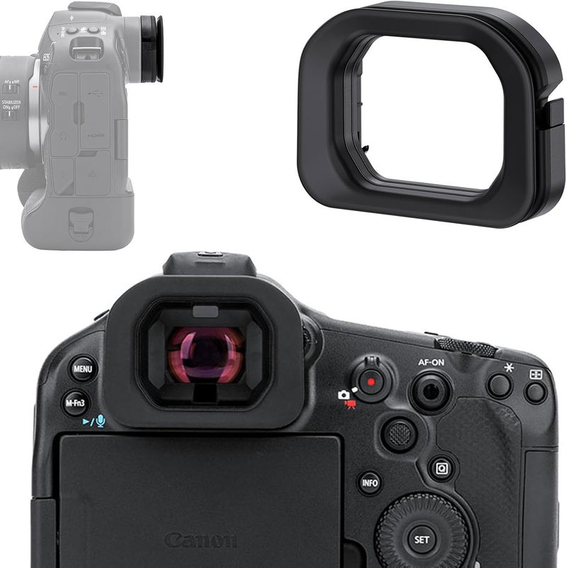 JJC EOS R1 Soft Silicone Camera Eyepiece Eyecup for Canon EOS R1 Camera, Viewfinder Replace Canon ER-I Rubber Eyecup - Image 1