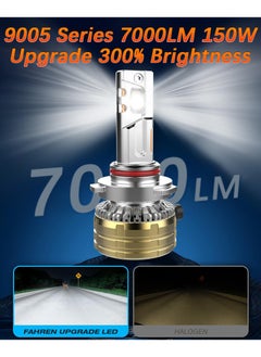 Lighting solutions Lighting Solutions 2 Pcs 9005 Led Headlight Bulbs 150W 7000LM Bright 6500K Cool White Led Driving Light Headlamp IP68 Waterproof  - Image 4