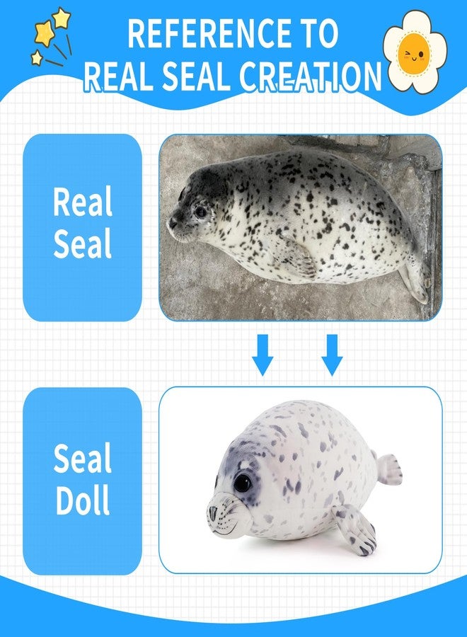 Sew Butiful Seal Stuffed Animal Toy, Cute plushies, 25" Seal Plush Pillow Gift for Girls Kids Children Birthday Christmas (Large) - Image 2
