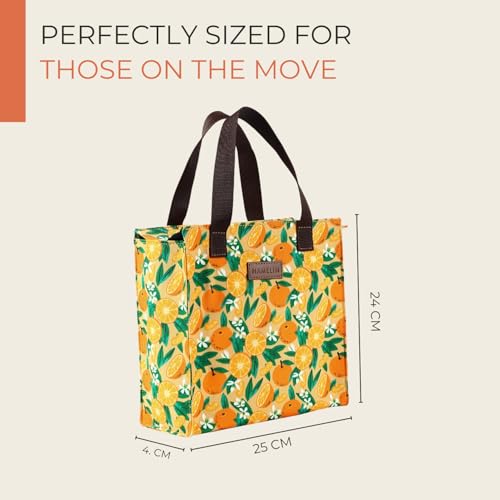 HAMELIN Lunch Bag for Office | Leakproof Tiffin Box Bag for Office, School & Travel | Lunch Box Bags for Men, Women & Kids | Stylish Lunch Bags for Boys & Girls|Tiffin Bag for Travel | Citric Burst - Image 5