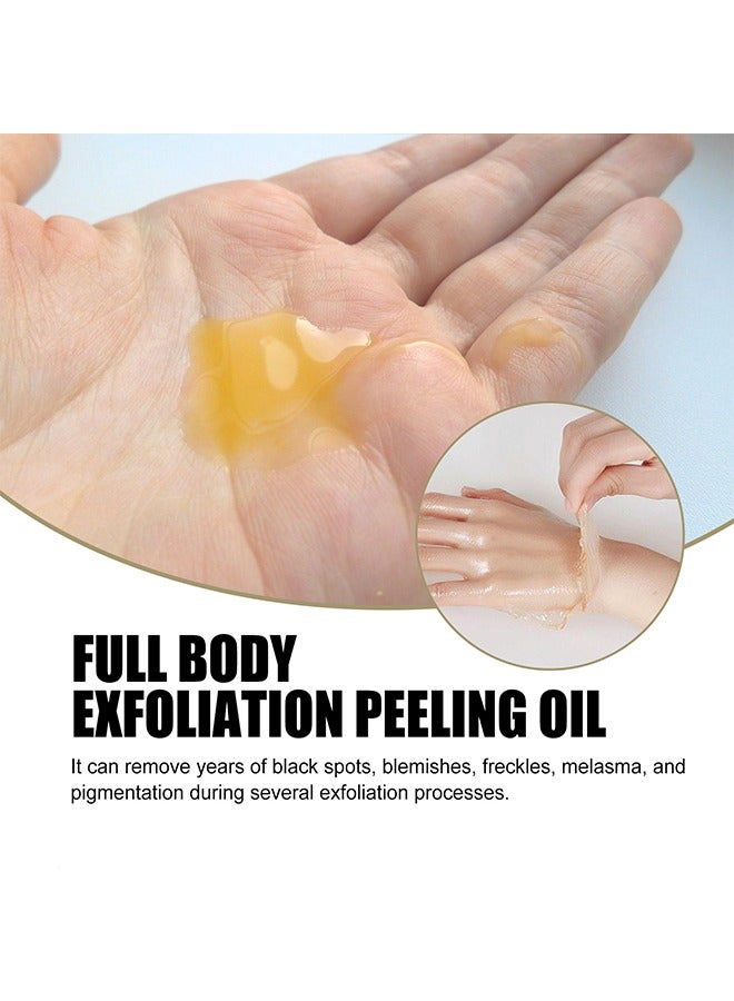 EELHOE Full Body Exfoliation Peeling Oil-Suitable For Dark Skin, Body, Face, Dark Spots, Brightening Complexion, Remove Dead Skin and Calluses on Feet and Hand Dark Spot Peeling Oil 50ml - Image 2
