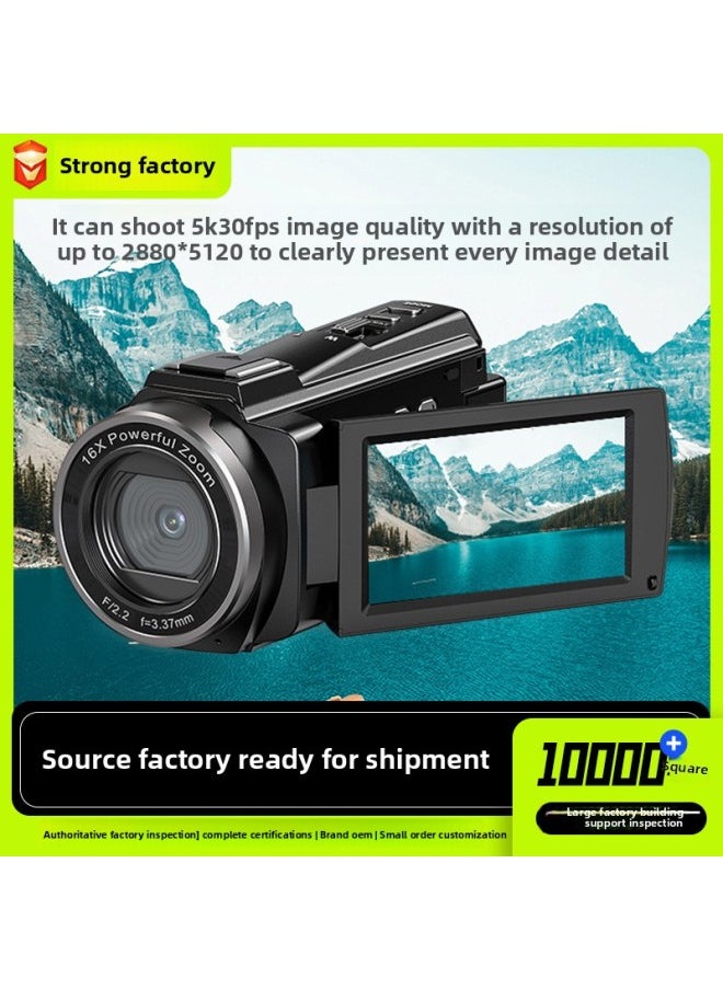 Generic Sharp Eye R4 Camera Digital HD 4K Professional DV Handheld Automatic Video Photography Camera Travel Wedding-Body Color:Black-no Card (uk Standard)  - Image 2