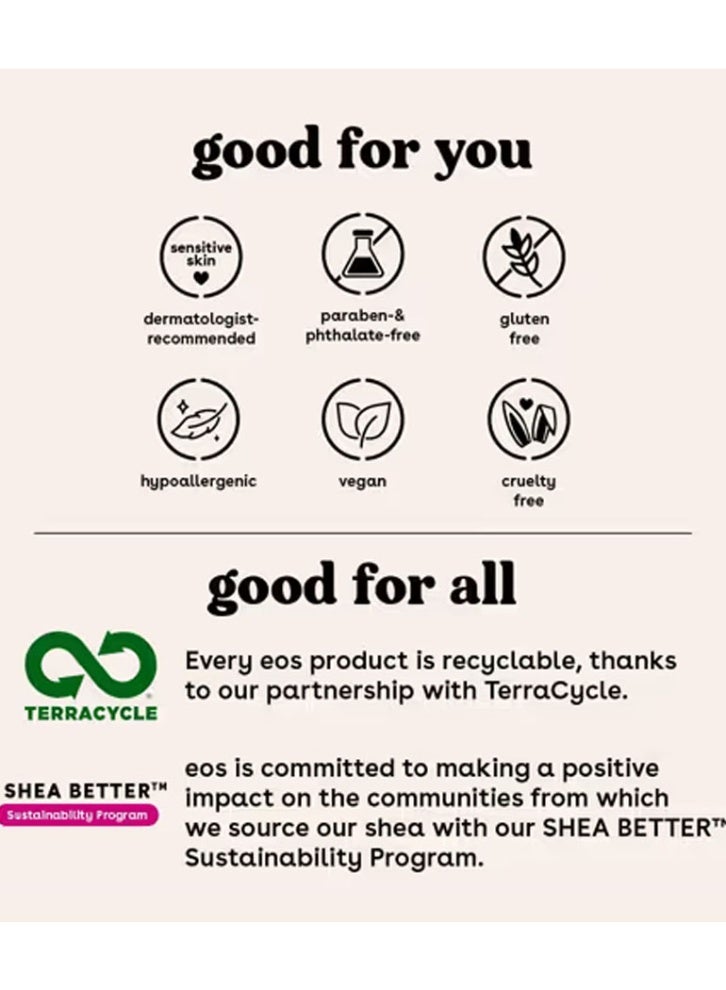 إي أو اس كريم حلاقة eos Shea Better مرطب لمدة 24 ساعة برائحة الحمضيات الوردية - 207 مل - Image 4