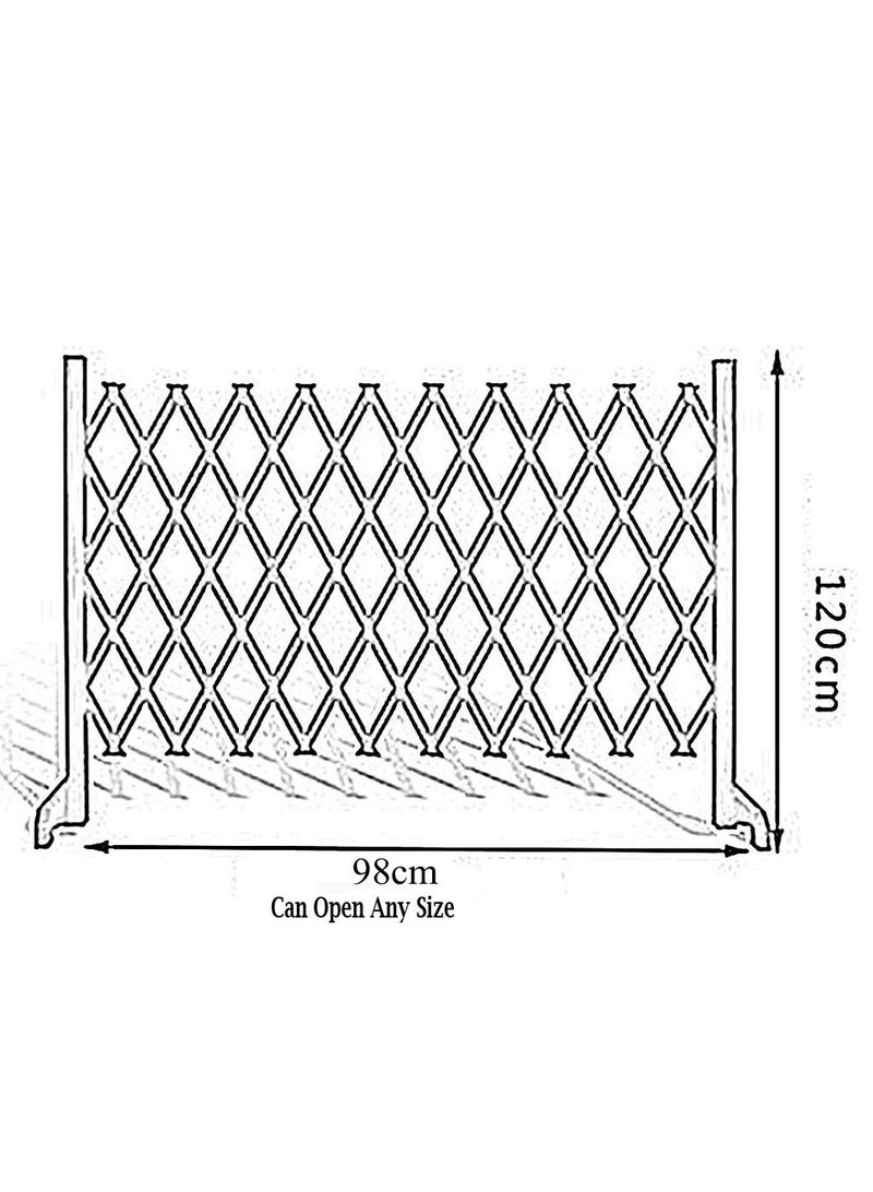 FFD Wooden Fence Portable Expanding Wicker Outdoor Decoration Wooden Expandable Partition Wall Lawn Picket Fence Freestanding White 2pcs