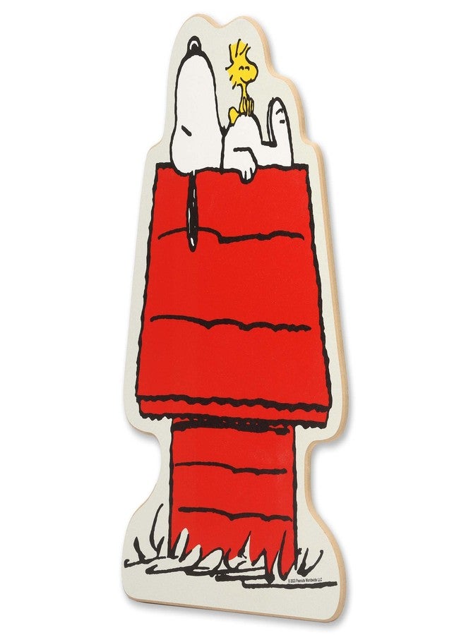 Open Road Brands Peanuts Snoopy and Woodstock Doghouse Nap Wood Wall Decor - Adorable Snoopy Decoration for Home or Classroom - Image 2