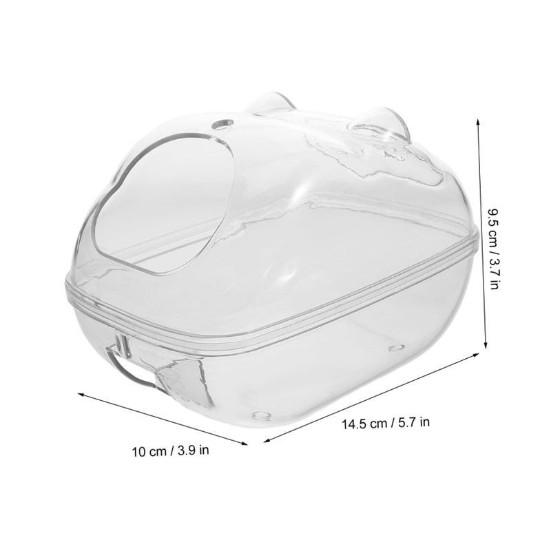 Hamster Sand Bath Container Splashproof Bathtub Small Pet Bathroom Toilet Blue - Image 3