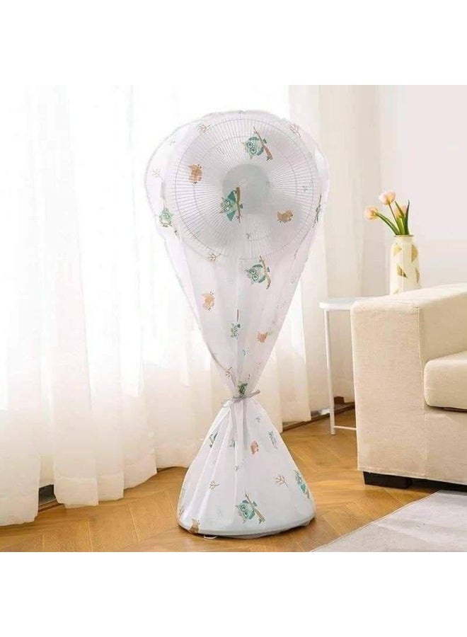 Decorative Dustproof Stand Fan Cover – Universal Fit - Image 1